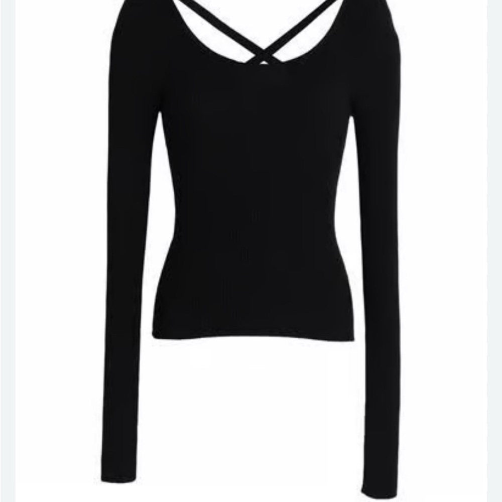 Women's ribbed knit scoop sweater